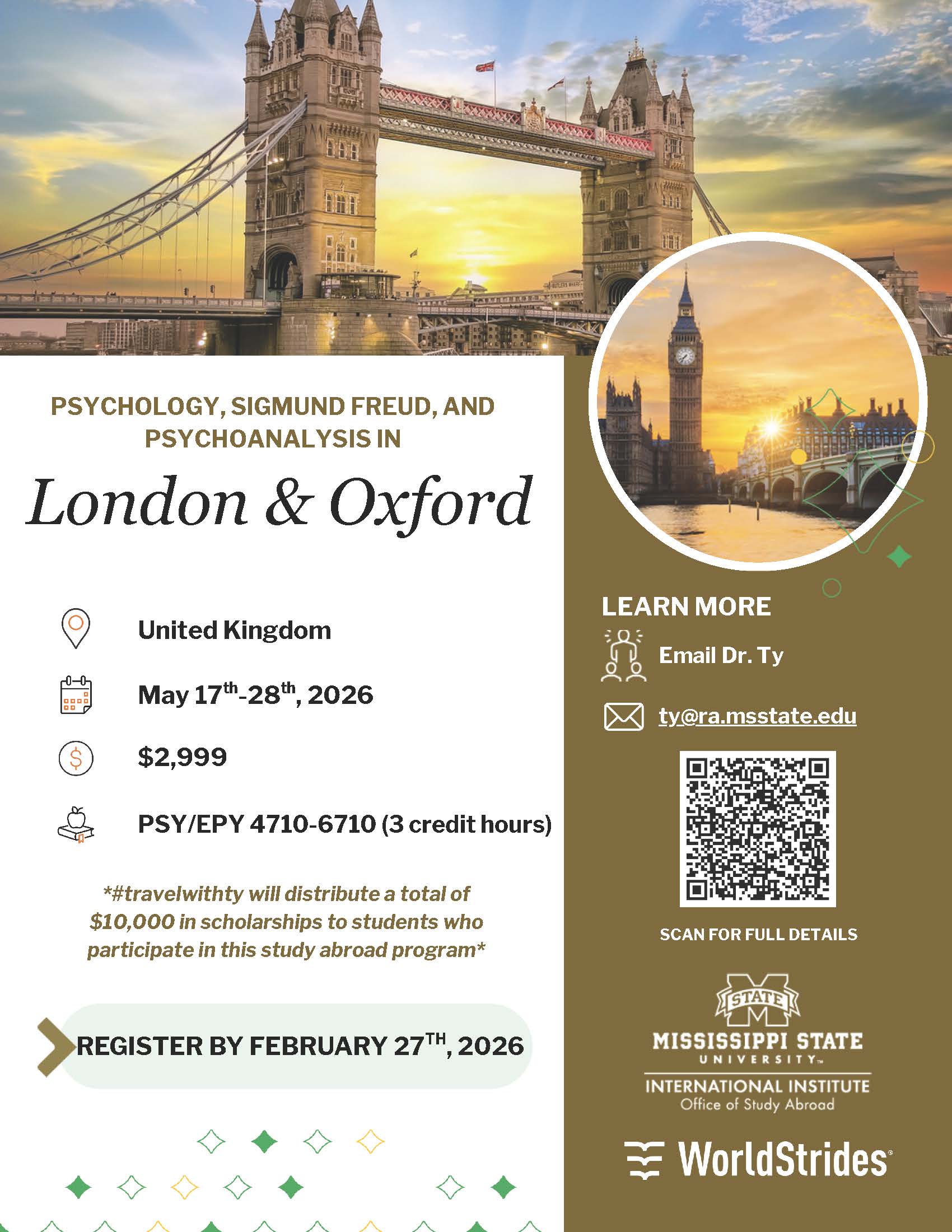 London and Oxford May 2026 Flyer