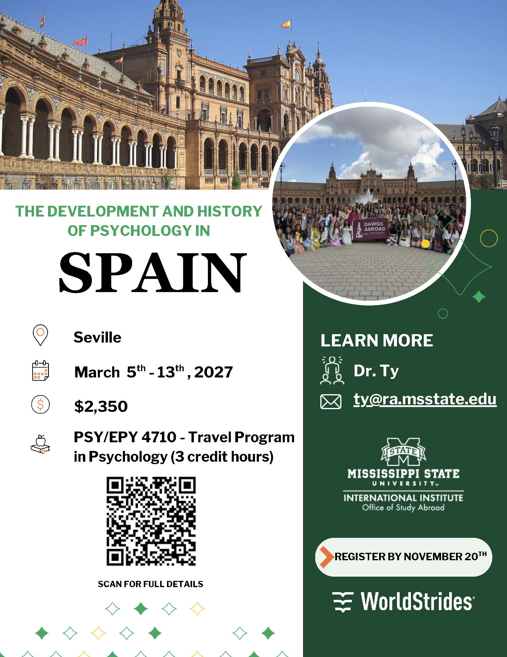 Spain Study Abroad Flyer