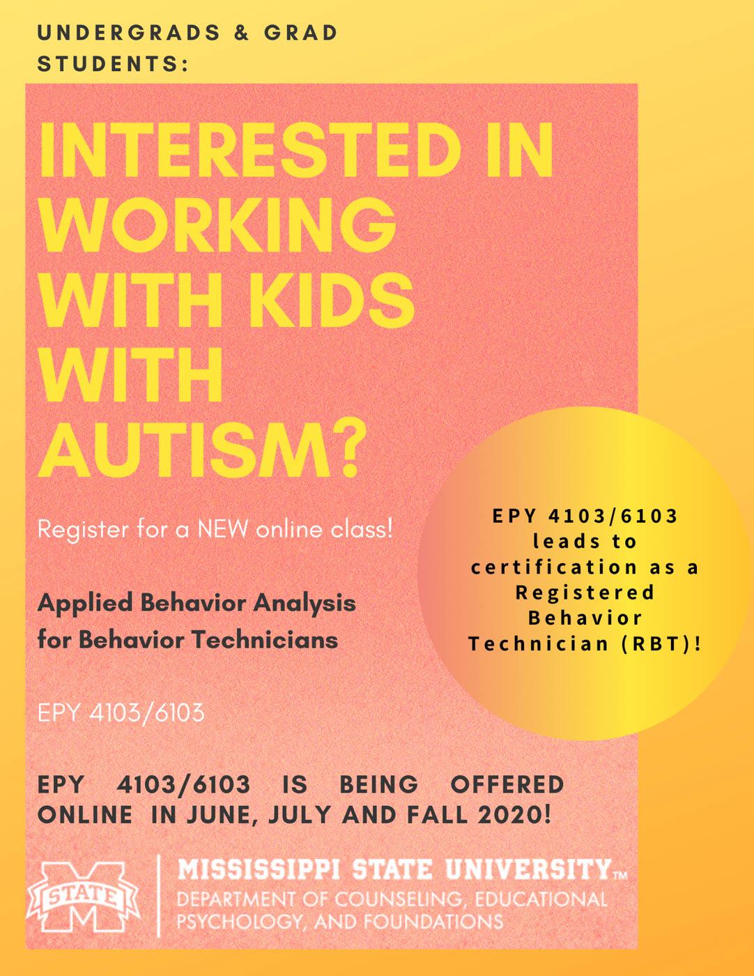 Applied Behavior Analysis flyer
